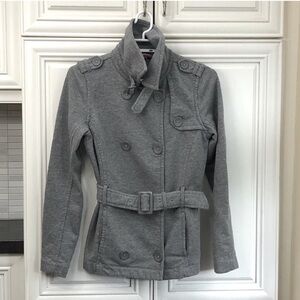Esprit women’s soft grey belted jacket